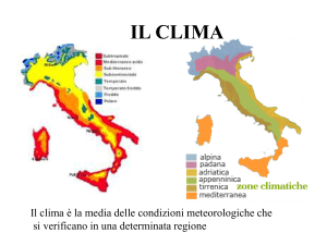 il clima - Giocoscuola