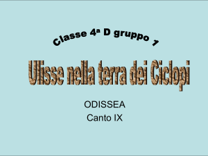 Ulisse nell`isola dei ciclopi