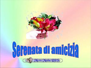 Serenata d`amicizianovità!