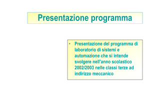 Programma di laboratorio di sistemi e automazione