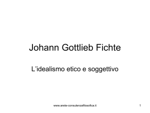 FICHTE - Consulenza Filosofica