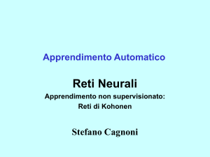 Mappe auto-organizzanti (SOM) di Kohonen