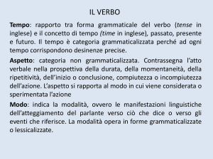 LA TRADUZIONE DEL PASSATO SITUAZIONI D`USO