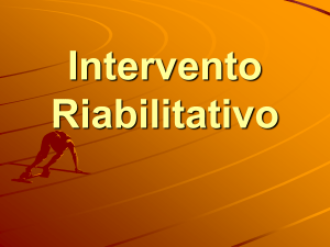 Intervento riabilitativo