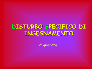 Disturbo Specifico di Insegnamento 2-3