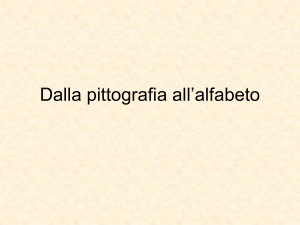Dalla pittografia all`alfabeto