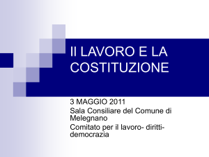 Il lavoro nella Costituzione