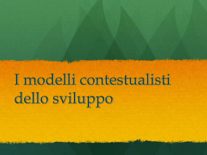 modelli contestualisti dello sviluppo