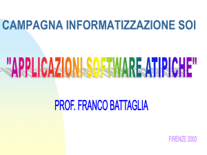 APPLICAZIONI SOFTWARE ATIPICHE