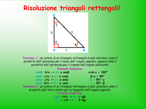 Risoluzione Triangoli: Teoremi e Formule
