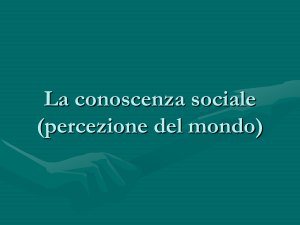 La conoscenza sociale