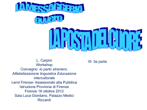 Diapositiva 1 - Fucina delle idee