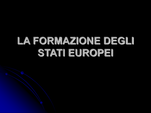 la formazione degli stati europei