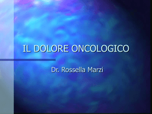 il dolore da cancro