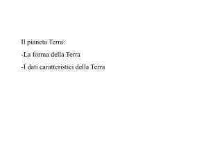 Il moto di rivoluzione terrestre