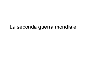 Seconda guerra mondiale1 - Appunti del prof. Armando