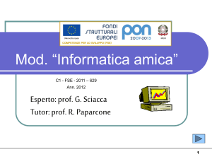 Corso Informatica 1° livello