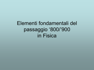 Passaggio 800-900 fisica