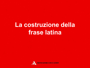 La costruzione della frase latina - Campus