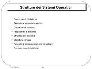 Struttura dei sistemi operativi