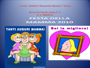 Diapositiva 1 - Il 9° Circolo «Manzoni