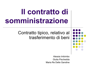 Presentazione contratto di somministrazione