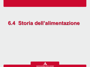 6.4 Storia dell`alimentazione