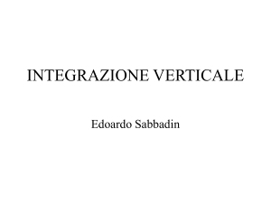 INTEGRAZIONE VERTICALE