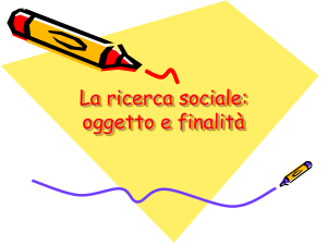La ricerca sociale