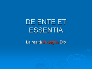 De Ente et Essentia