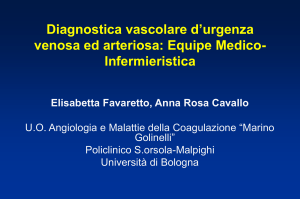 Le urgenze vascolari: approccio tecnico