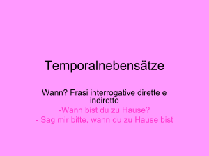 Temporalnebensätze