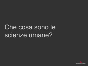 Che cosa sono le scienze umane? - Campus