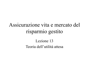 teoria dell`utilità attesa