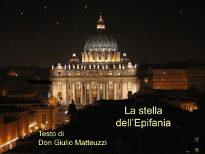 La stella dell`Epifania