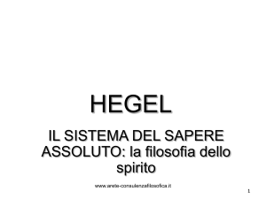 La filosofia dello spirito - Consulenza Filosofica