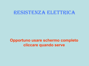 Resistenza elettrica - Digilander