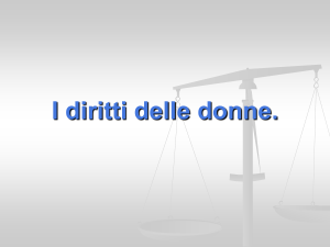 I diritti delle donne.