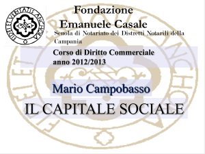 (capitale reale). - Scuola di Notariato della Campania