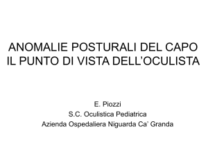 Anomalie posturali del capo