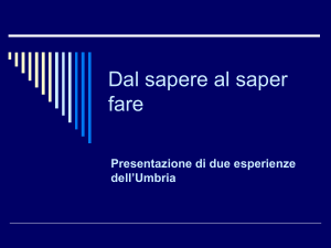 Dal sapere al saper fare - Digilander