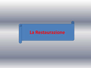 Capitolo 15) L`Europa della Restaurazione