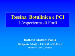 Tossina Botulinica e PCI