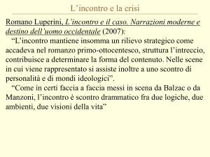 Romano Luperini, L`incontro e il caso
