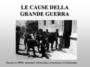le cause della prima guerra mondiale