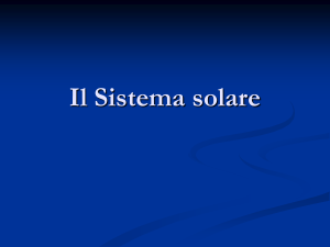 Il sistema solare