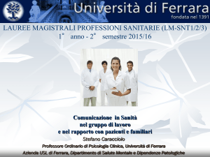 1 Comunicazione in sanità