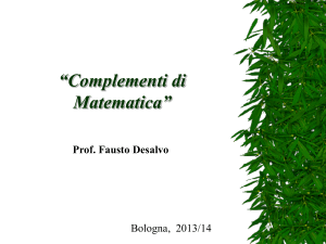Complementi di Matematica