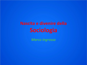Nascita sociologia