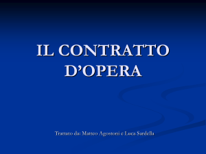 IL CONTRATTO